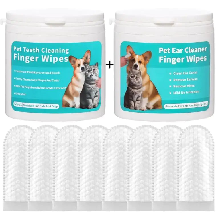 Vet Dental Teeth & Ear Wipes